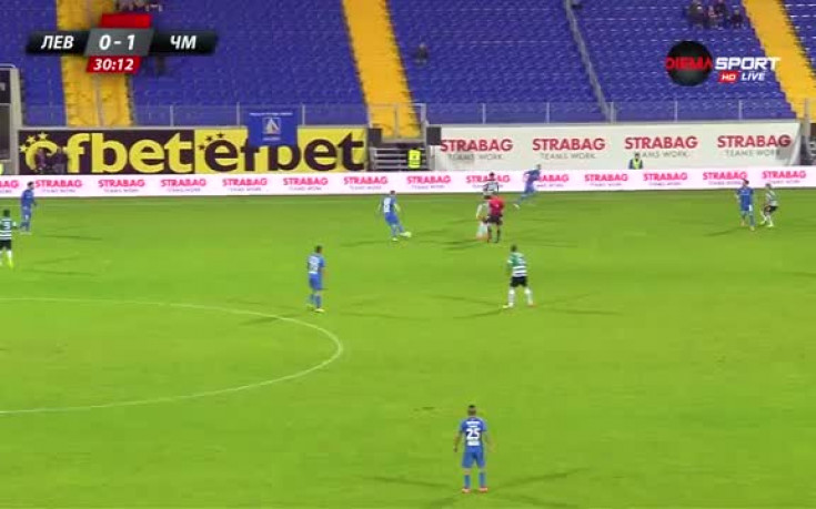 Левски - Черно море 0:2 /първо полувреме/