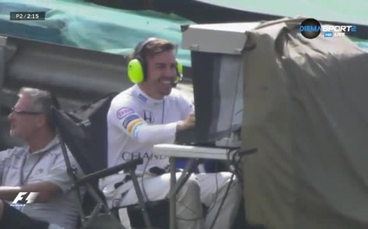 Алонсо показа завидни умения и като оператор