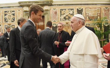 Германските национали се срещнаха с папа Франциск