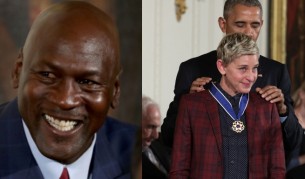 Обама просълзи Майкъл Джордан и Елън ДеДженерис