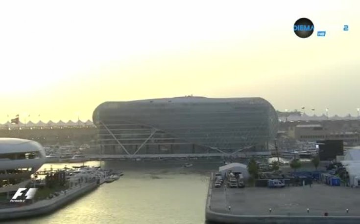 Очарователните гледки от пистата в Абу Даби