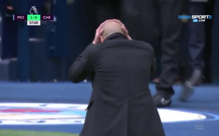 Реакциите на Пеп Гуардиола в дербито с Челси