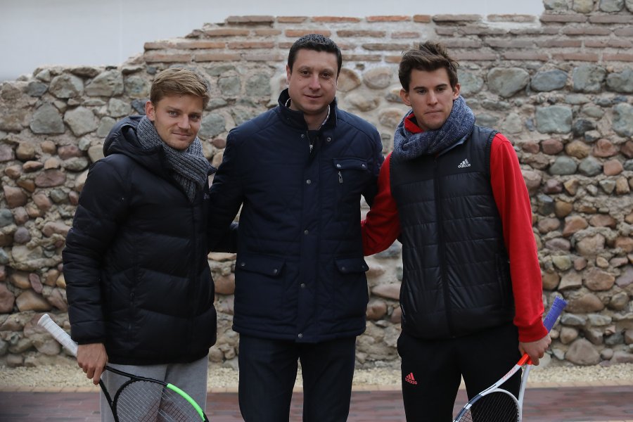 Тийм и Гофен поиграха тенис в София сред исторически разкопки1