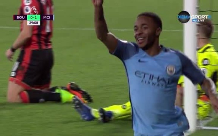 Стърлинг обожава да вкарва на Борнемут - 1:0 за Сити