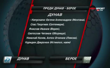 Преди Дунав - Берое