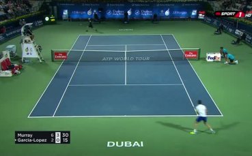 Мъри смаза от бой испанец и е напред в Дубай