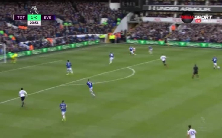 Тотнъм - Евертън 1:0 /първо полувреме/
