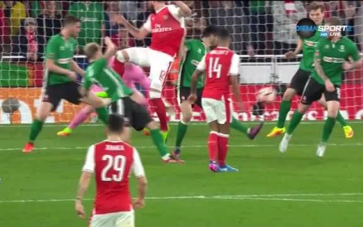 Арсенал - Линкълн 1:0 /полувреме/