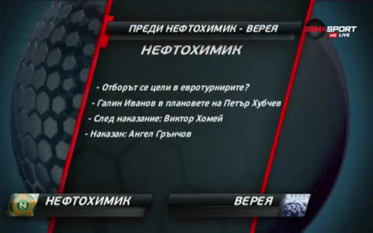 Преди Нефтохимик - Верея