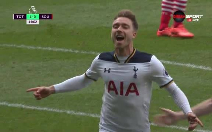 Ериксен с чудесен удар изведе Тотнъм напред