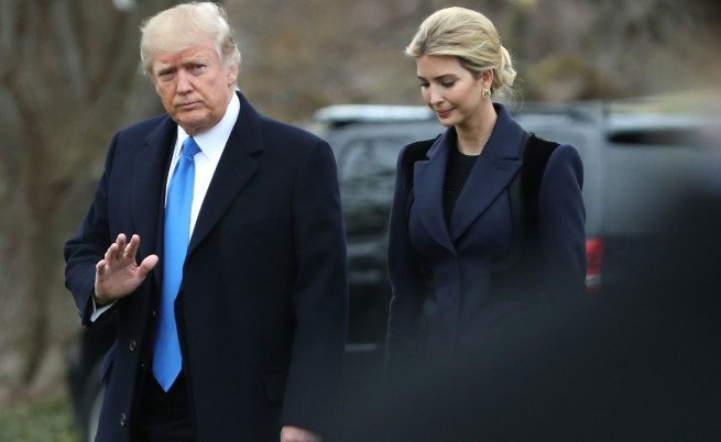  Доналд Тръмп и щерка му Иванка 