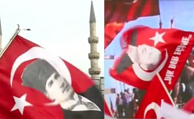 Турция в знамена, Ердоган срещу Ататюрк