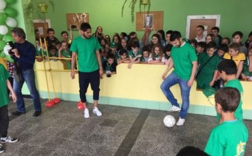 Лимбо с балони играха звездите на Лудогорец