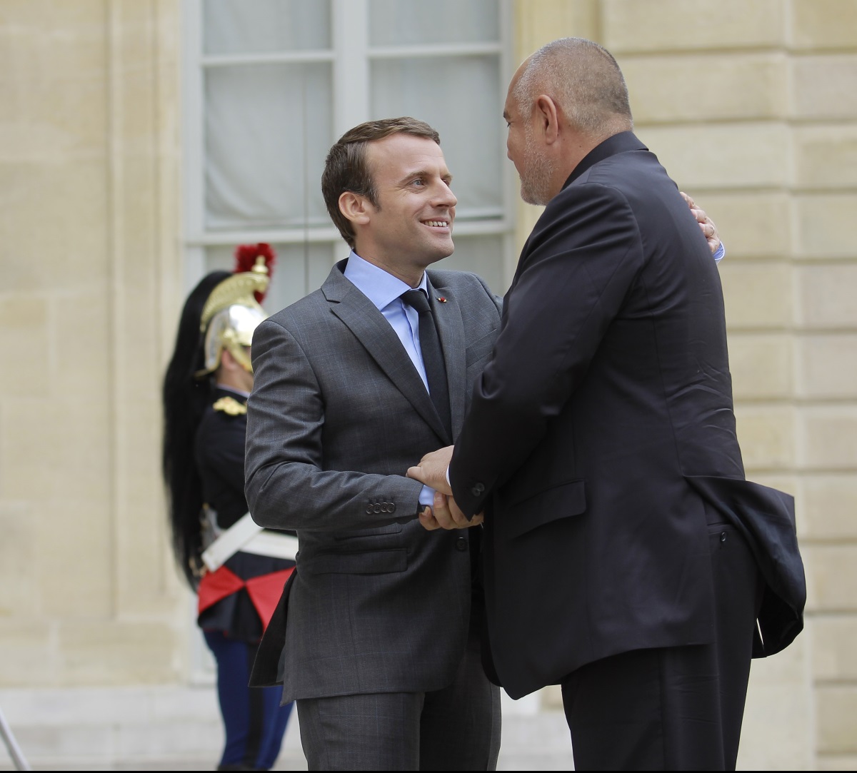 Среща на президента Бойко Борисов с френския президент Макрон в Елисейския дворец