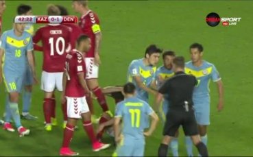 Казахстан - Дания 1:3 /репортаж/