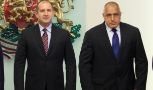 Президентът Румен Радев и премиерът Бойко Борисов