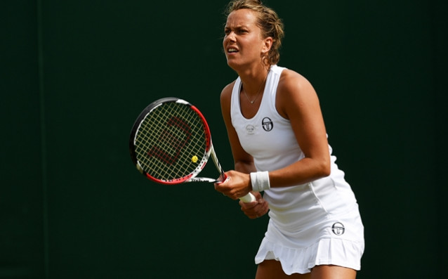 Водачката в схемата на тенис турнира в Линц Магдалена Рибарикова отстрани