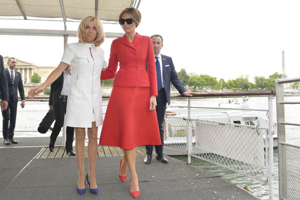  Бриджит Макрон Мелания Тръмп 