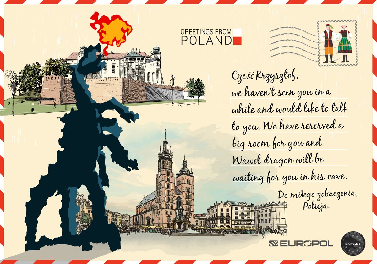 Европол разпрати електронни картички на известни бегълци от закона