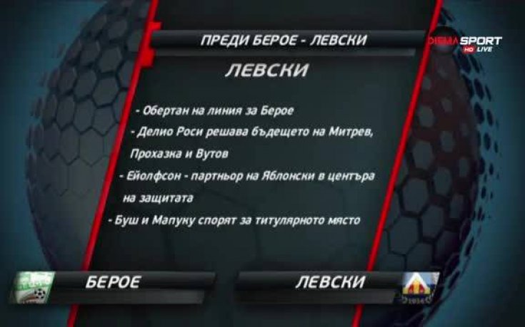 Последните въпросителни падат: Левски гони 3 точки срещу негостоприемния Берое