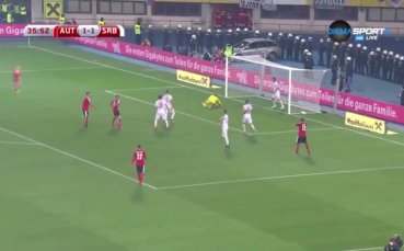 Австрия - Сърбия 1:1 /първо полувреме/