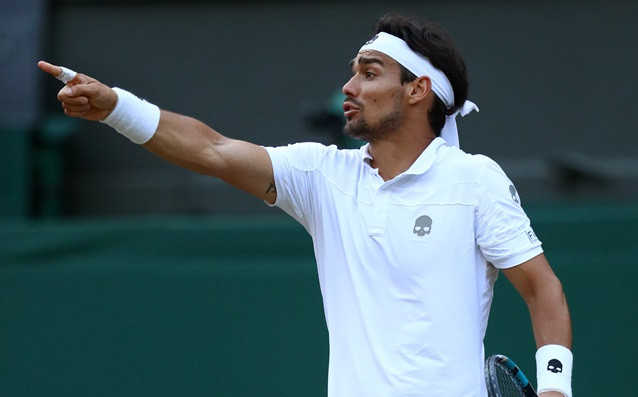 Жестоко наказание отнесе италианският тенисист Фабио Фонини от Световната асоциация