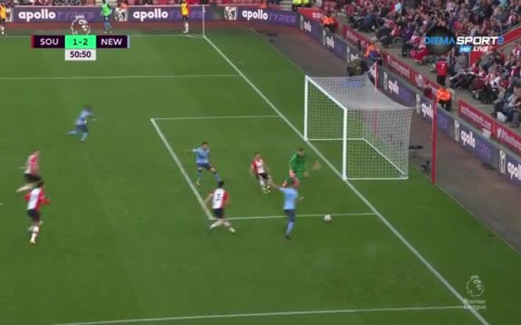 Нюкасъл си върна преднината за една минута