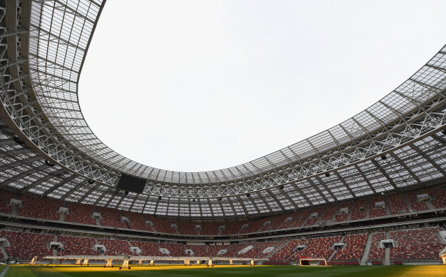 Реновираният стадион Лужники в Москва където ще се играе финала