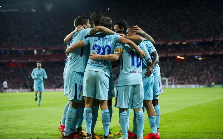 Барселона прекъсна головата си серия в ШЛ срещу Олимпиакос