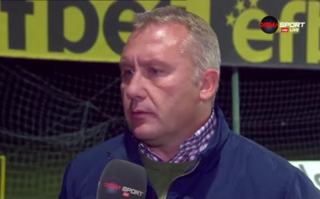 Старши треньорът на Ботев Николай Киров заяви след равенството 1 1