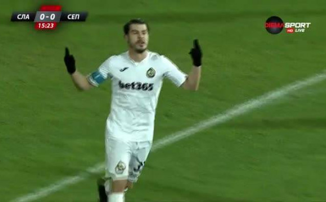 Първият гол за 16 ия кръг вече е факт Славия