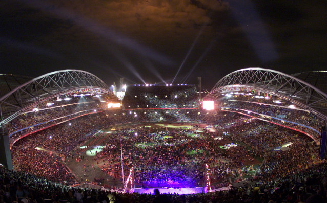 Олимпийският стадион в Сидни на който се състояха важна част