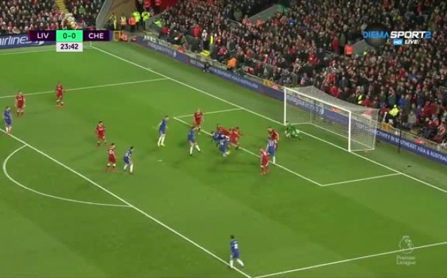 Ливърпул и Челси изиграха постна първа част на мача помежду