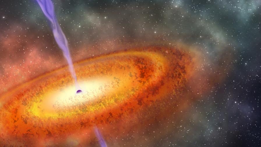 Гигантска черна дупка озадачи астрономите