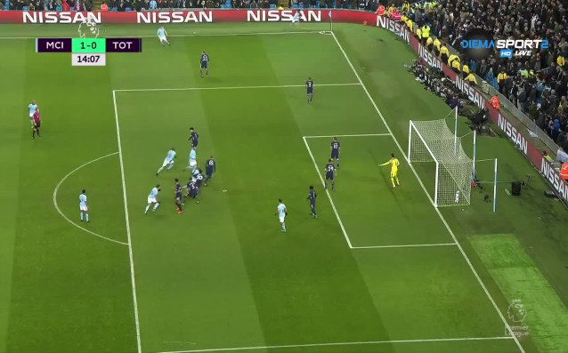 Манчестър Сити поведе с 1 0 при домакинството на Тотнъм