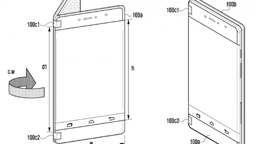 Samsung патентова още един сгъваем смартфон