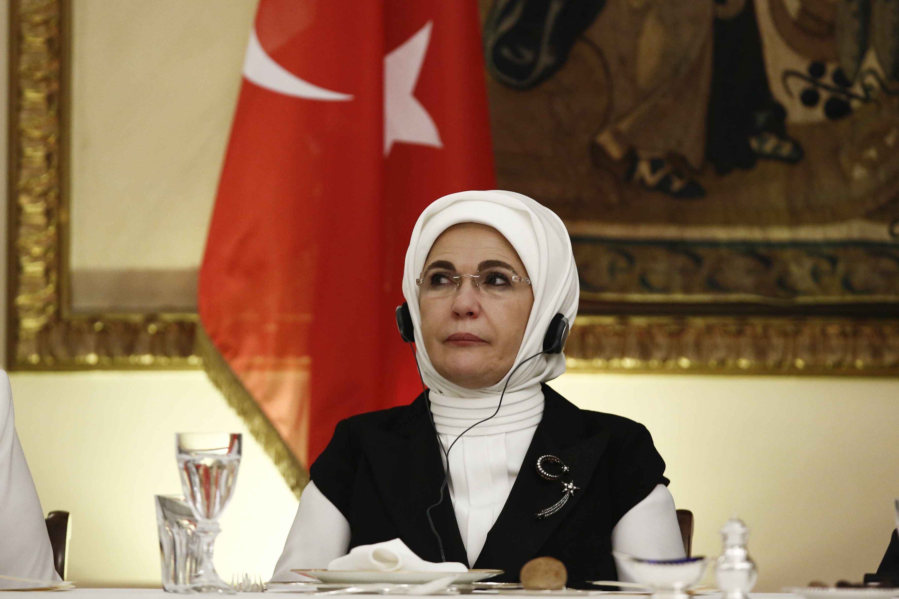 Емине Ердоган е съпругата на турския президент - тя е с година по-млада от него, женени са от 1978 година. Емине е до съпруга си навсякъде - винаги със забрадка и облечена стилно. Семейството твърди, че спазва мюсюлманските ценности, а преди време 62-годишната първа дама възмути всички с изказването си, че османският харем е бил „училище, подготвящо жените за живота”.