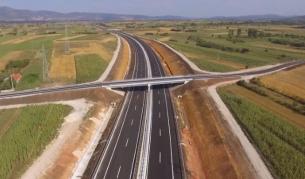 Новата отсечка от магистралата между Българската граница и Пирот