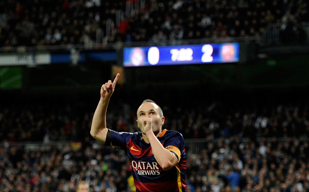 Капитанът на Барселона Андрес Иниеста може би вече изигра своя
