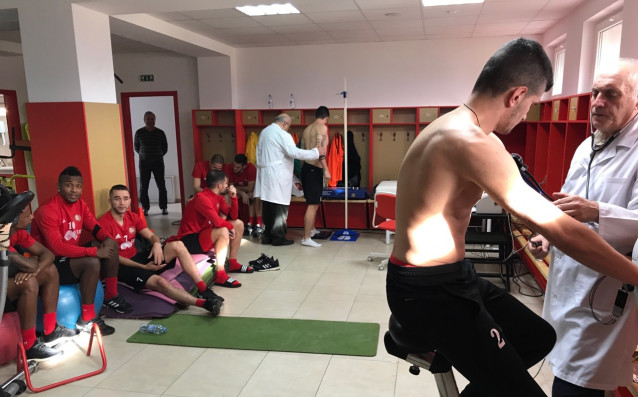 Футболистите на ЦСКА преминаха задължителните медицински изследвания при старта на