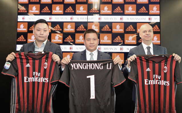 Президентът на Милан Ли Йонгхонг заяви че закупуването на футболния клуб