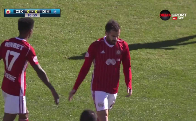 На полувремето ЦСКА Динамо Киев 0 0 Двата тима имаха