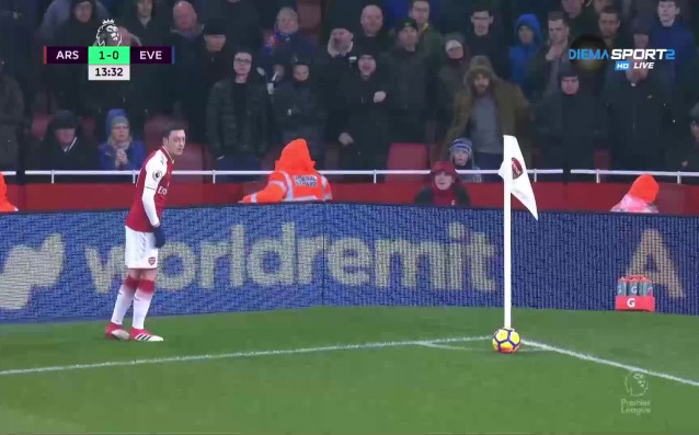 Арсенал буквално разпердушини Евертън за едно полувреме След 45 минути