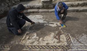 Откриха уникална мозайка на 1800 г. в Израел