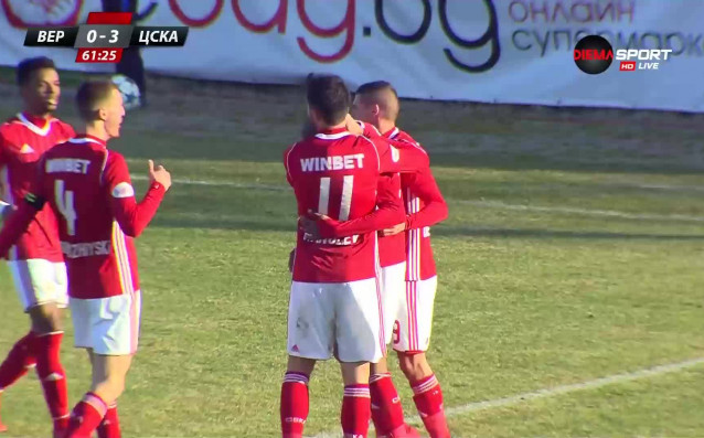 ЦСКА разгроми Верея на старта на пролетния дял на шампионата