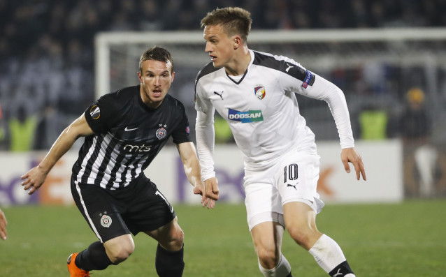 Отборът на Виктория Пилзен не остави шанс на Партизан в