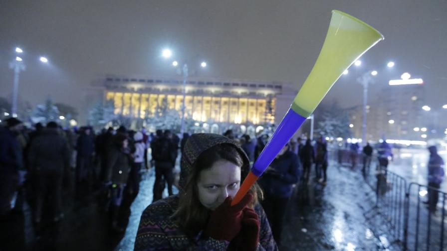 Румъния начело на ЕС, протести