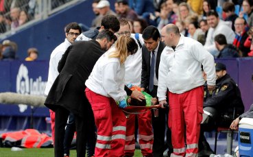 Диего Лопес с черепна травма, загубил съзнание