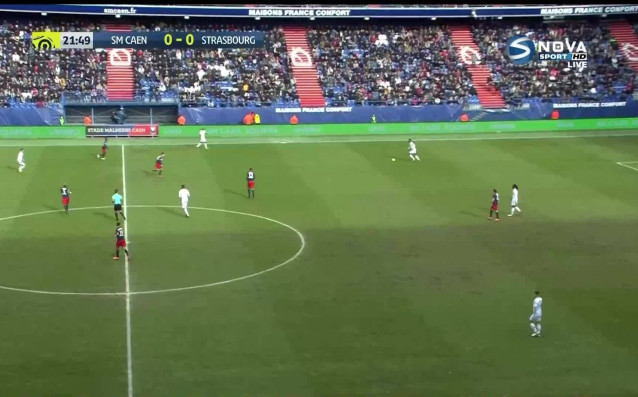 Каен победи с 2 0 Страсбург в мача от 28 ия кръг