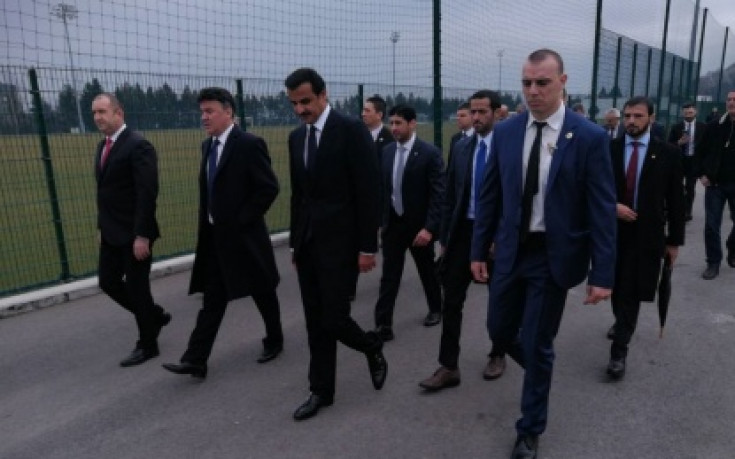 Емирът на Катар и президентът Радев бяха гости на Борислав Михайлов на базата в Бояна